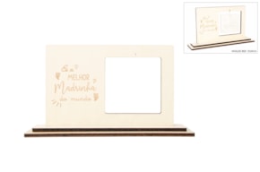 KIT PASSE PARTOUT MADRINHA 20.5X14X0.6CM CHOUPO C/ BASE