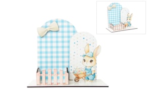 CENÁRIO COELHINHO PÁSCOA 20X11X18X0.3CM MDF BRANCO