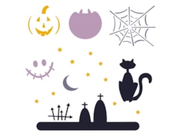 STENCIL 13X13CM HALLOWEEN 2  300011278 ACRILEX