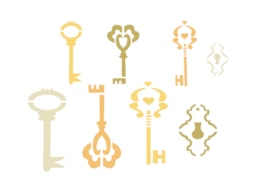 STENCIL 21X15CM CHAVES 300021275 ACRILEX