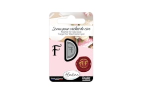 LATIN SEAL OF. 1.9CM 71306 DOUBLE LETTER F IN BLISTER