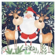 EMB. 20 GUARDANAPOS 33x33CM PAI NATAL COM RENAS 303550