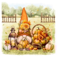 EMB. 20 GUARDANAPOS 33x33CM GNOMO ABOBORAS 342039