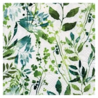 EMB. 20 GUARDANAPOS 33x33CM FOLHAS VERDES E AZUIS 343177