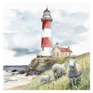 EMB. 20 GUARDANAPOS 33X33CM LIGHTHOUSE AND SHEPP