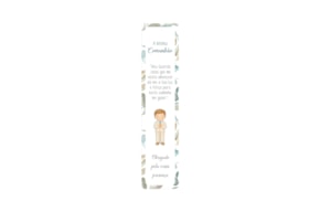 SET 4 MARCADORES LIVRO MENINO 3.4X18X0.3CM MDF BRANCO