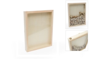 QUADRO 21X30X5.5CM PARA ROLHAS CORTIÇA