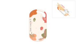 SET 4 PLACAS MÃE 8X15X0.3CM MDF BRANCO