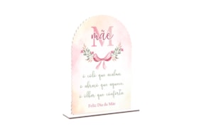 PLACA MÃE 16X22.8X0.3CM MDF BRANCO C/ BASE