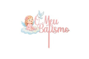 SET 2 ESPETOS MENINA 18X14X0.3CM MDF BRANCO