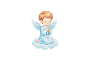 MENINO NA NUVEM A REZAR