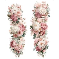 TRANSFER DTF TEXTIL 25X30CM GUIRNALDAS FLORALES 1