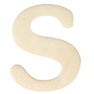 LETRA S MADEIRA 4CM  RAYHER