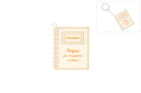 SET 6 PLACAS LIVRO EDUCADORA 5.1X6.5X0.3CM CHOUPO