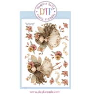 TRANSFER DTF-083G 20X28.5CM FADA COM FLORES