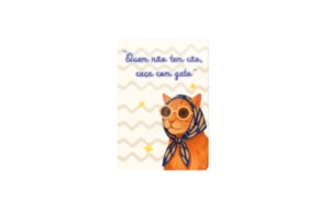 SET 6 IMANS GATO 5X7.3X0.3CM ACRILICO