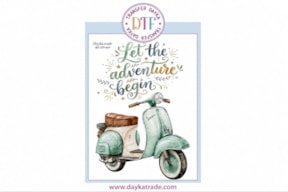 TRANSFER DTF-141P 14.28X19CM ADVENTURE BEGIN