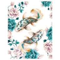 TRANSFER DTF TEXTIL 25X30CM KOI FISHES 1 ARTIS DECOR