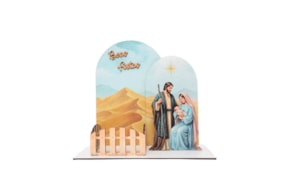 CENARIO NATAL 20X11X18X0.3CM MDF BRANCO