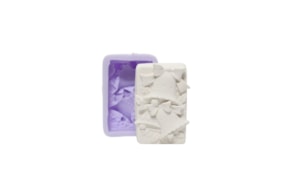 MOLDE SILICONE PLACA COM SINOS 7.5X4.5X3CM  MLD355