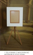 1 TELA 56X66 c/moldura vidro platex 30x40